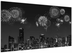 Mivali Tablou - Artificii in Miami, dintr-o bucată 120x70 cm (V023271V12070)