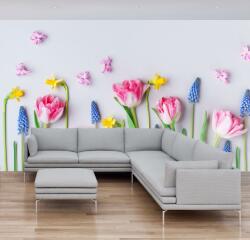 Mivali Fototapet - Flori de primăvară, vlies, 147x102 cm (T100198TQ3)