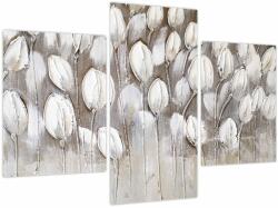 Mivali Tablou - Lalele structurate, din trei bucăți 90x60 cm (V023906V90603PCS)