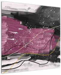 Mivali Tablou - Abstracție roz-roșu, dintr-o bucată 70x70 cm (V023490V7070)
