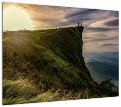 Mivali Tablou pe sticlă - Femei la stânci, dintr-o bucată 70x50 cm pe sticlă (V022629V7050GD)
