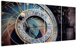 Mivali Tablou - Orloj, Praga, din patru bucăți 160x80 cm (V023092V16080)