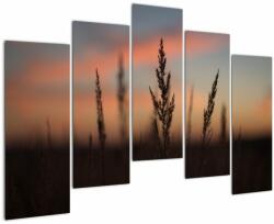Mivali Tablou - Silueta plantei, din cinci bucăți 125x90 cm (V022647V12590)