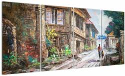 Mivali Tablou - Satul filipinez, Asia, din patru bucăți 160x80 cm (V023208V16080)