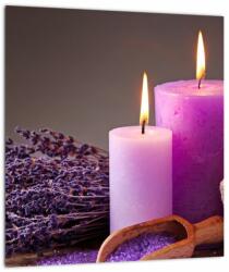Mivali Tablou pe sticlă cu produsele spa, dintr-o bucată 30x30 cm pe sticlă (V020931V3030GD)