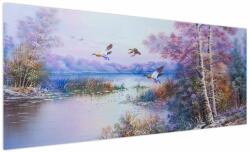 Mivali Tablou - Sosirea toamnei, pictură în ulei, dintr-o bucată 250x125 cm (V023324V250125)