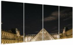 Mivali Tablou - Louvre nocturn, din patru bucăți 160x80 cm (V021664V16080)