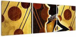 Mivali Tablou cu pictură artistică străveche, din trei bucăți 120x40 cm (V022031V12040)