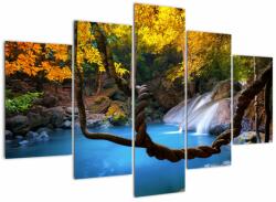 Mivali Tablou - Cascade din Asia, din cinci bucăți 150x105 cm (V022473V150105)