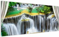 Mivali Tablou - Privire la cascade magice, dintr-o bucată 120x50 cm (V022798V12050)