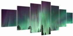 Mivali Tablou cu Northern Lights, din șapte bucăți 210x100 cm (V021103V210100)