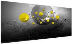 Mivali Tabloul - bile abstracte galbene, dintr-o bucată 250x125 cm (V020100V250125)