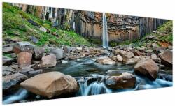 Mivali Tablou - Cascada Svartifoss, Islanda, dintr-o bucată 250x125 cm (V022508V250125)