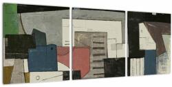 Mivali Tablou - Abstracție cubism, din trei bucăți 90x30 cm (V023158V9030)