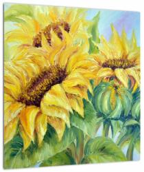 Mivali Tablou - Floarea soarelui înflorită, dintr-o bucată 40x40 cm (V023289V4040)