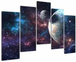 Mivali Tablou cu cosmos, din cinci bucăți 125x90 cm (V022089V12590)