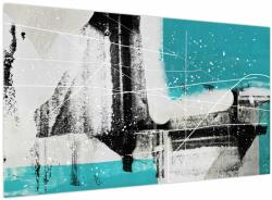 Mivali Tablou - Abstract turcoaz, dintr-o bucată 120x70 cm (V024060V12070)