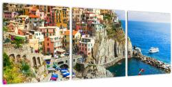 Mivali Tablou - Satul italian Manarola, din trei bucăți 90x30 cm (V023181V9030)