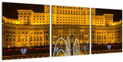 Mivali Tablou - Palatul Parlamentului, București, România, din trei bucăți 90x30 cm (V023409V9030)