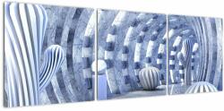 Mivali Tablou - 3D Abstract, din trei bucăți 120x40 cm (V022995V12040)