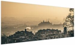 Mivali Tablou - Orașul în ceață, dintr-o bucată 250x125 cm (V021335V250125)