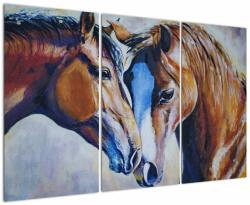 Mivali Tablou - Caii îndrăgostiți, din trei bucăți 120x80 cm (V023255V120803PCS)