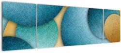 Mivali Tablou cu abstracție cercuri, din trei bucăți 170x50 cm (V021137V17050)