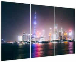 Mivali Tabloul Shangai nocturn, din trei bucăți 120x80 cm (V020073V120803PCS)