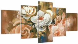 Mivali Tablou -Buchet de flori pictat, din cinci bucăți 150x80 cm (V022001V150805PCS)