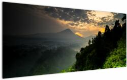 Mivali Tablou - peisaj montan verde, dintr-o bucată 120x50 cm (V020249V12050)