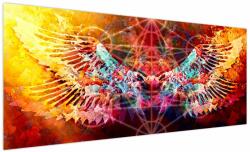 Mivali Tablou - Merkaba cu aripi, abstracție, dintr-o bucată 250x125 cm (V022902V250125)