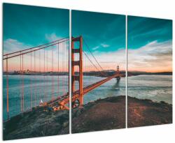 Mivali Tablou - Golden Gate, San Francisco, din trei bucăți 120x80 cm (V021332V120803PCS)