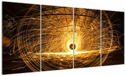 Mivali Tablou - Disc luminos, din patru bucăți 160x80 cm (V022645V16080)