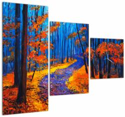 Mivali Tablou - Pădurea toamna (cu ceas), din trei bucăți 90x70 cm cu ceas (V023334V9070C)
