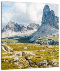 Mivali Tablou pe sticlă - Dolomite italiene, dintr-o bucată 30x30 cm pe sticlă (V021564V3030GD)