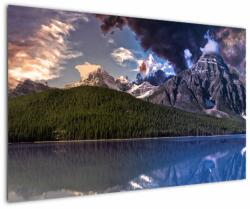 Mivali Tablou cu lac și munți, dintr-o bucată 120x80 cm (V020462V12080)