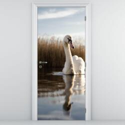 Mivali Fototapet pentru ușă - Lebădă (D020163D95205)
