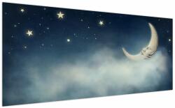 Mivali Tablou - Luna cu stele, dintr-o bucată 200x100 cm (V022333V200100)