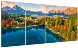 Mivali Tablou - Lacul Urisee, Austria, din patru bucăți 160x80 cm (V022903V16080)