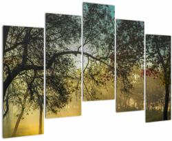 Mivali Tablou cu răsărit de soare, din cinci bucăți 125x90 cm (V020270V12590)