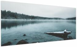 Mivali Tablou - lacul nordic înghețat, dintr-o bucată 200x100 cm (V020225V200100)