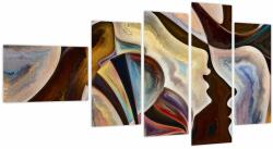 Mivali Tablou - Abstractizarea capetelor, din cinci bucăți 110x60 cm (V023995V11060)
