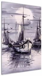 Mivali Tablou - Port marin, pictură în ulei, dintr-o bucată 60x90 cm (V023195V6090)