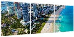 Mivali Tablou - Miami, Florida, din trei bucăți 90x30 cm (V022482V9030)