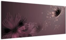 Mivali Tablou - Floare și fluture, dintr-o bucată 100x40 cm (V023545V10040)
