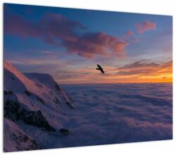 Mivali Tablou în apus de soare, Mont Blanc, dintr-o bucată 70x50 cm (V021683V7050)