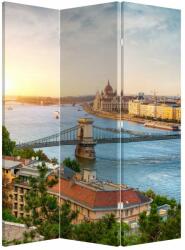 Mivali Paravan - Orașul Budapesta și râu, din 3 bucăți, 126x170 cm (P020712P135180)