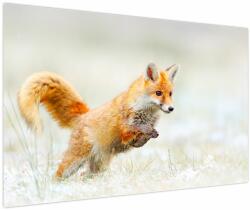 Mivali Tablou - Vulpe care sare, dintr-o bucată 120x80 cm (V023933V12080)