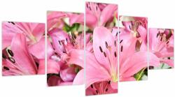 Mivali Tablou - Liliac roz, din cinci bucăți 150x80 cm (V023756V150805PCS)