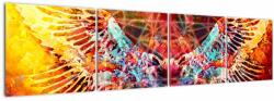 Mivali Tablou - Merkaba cu aripi, abstracție, din patru bucăți 160x40 cm (V022902V16040)